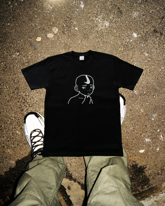 Aang Swooshh Tee - Black