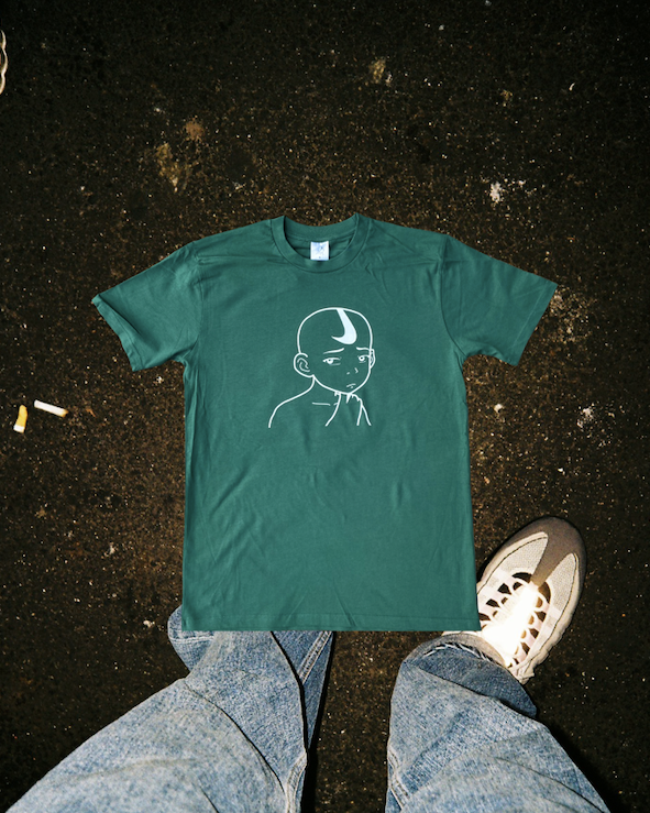 Aang Swooshh Tee - Forest Green
